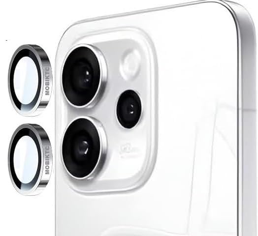 Image of [2 Pack Camera Lens Protector for Oppo Reno 15C 5G Tempered Glass Metal Camera Rings / /Anti-Scratch /Case Friendly [Silver]