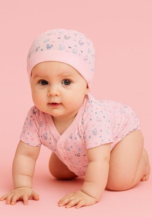 Image of Baby Unisex Printed 5-Piece Clothing Set| Comfortable, Breathable, Lightweight, Skin Friendly|SL 347