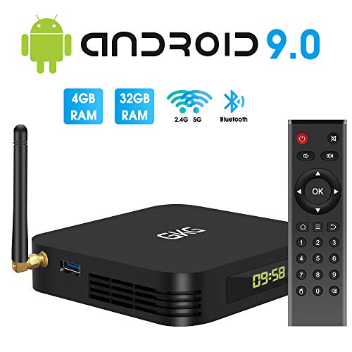 TV Box Android 9.0, GKG Android TV Box 4GB RAM 32GB ROM Allwinner
