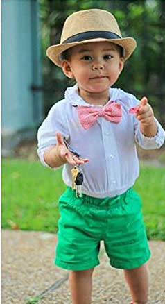 CLOTHERA Kids Fedora Round Hat with Black and Red Bow tie (Black, Medium) 3