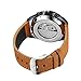 FORSINING Men's Automatic Tourbillon Waterproof Calendar with Brown Leather Band Wrist Watch