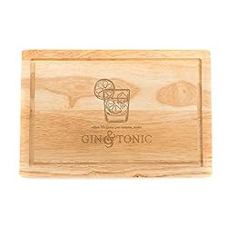 Engraved Gin and Tonic Chopping Board