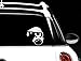 Totoro Car Window holding a leaf rain decal vinyl skin