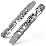 TISUR Titanium EDC Pry Bar, Keychain Pry Bar Multitool With Bottle Opener, Pocket Small Crowbar for Men Outdoor