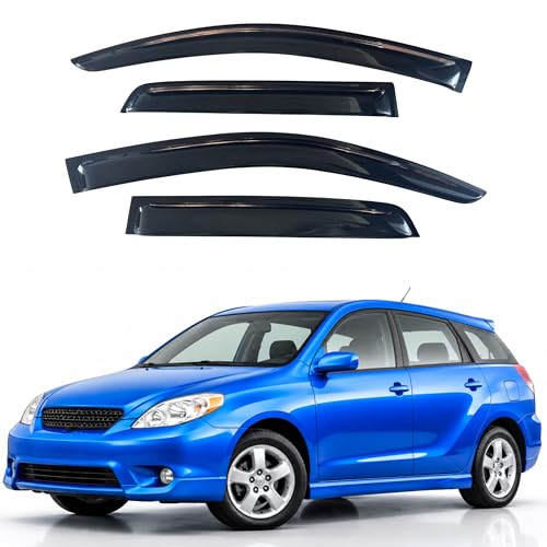 Image of IG Window Visors Fit for 2003-2008 Toyota Matrix, Out-Channel Rain Guards Vent Wind Deflectors 4PC, Car Accessories for 2003-2008 Pontiac Vibe
