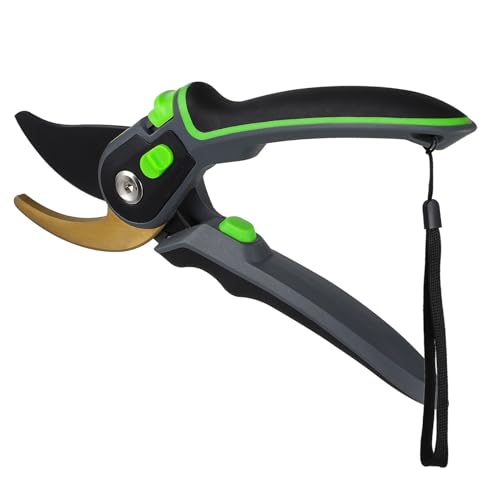 SUPVOX Forbici Da Potatura 2 in 1 Per Giardino in Acciaio Sk5 Con Rivestimento Antiaderente Facili Da Usare Sicure E Comode Per Alberi Arbusti E Fiori.