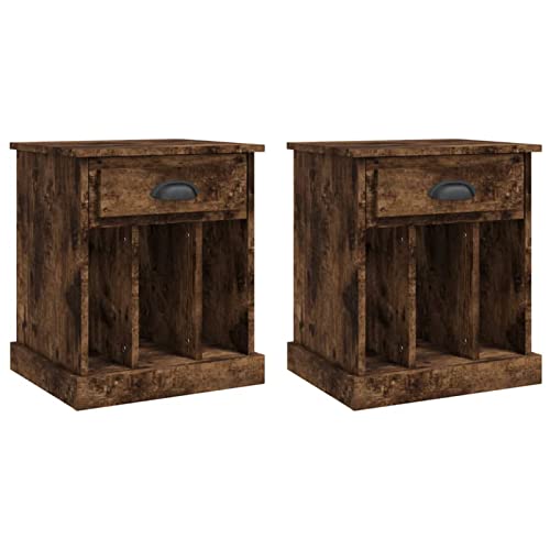 Table de chevet gain de place lot de 2 pour chambre encombrée
