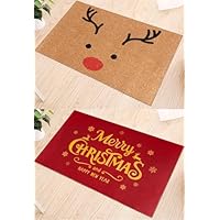 Tapis De Noël 50x80 Cm - Anti-Dérapant Pour Intérieur Et Extérieur - Décoration Intérieure De Noël- Décoration Hivernale Et Festive,Cadeau | Leroy Merlin