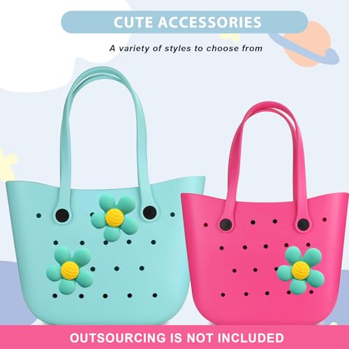 Image of Lckaey Rubber Beach Bag Accessories-PVC Rubber Totes organizer Sport Charms- for Purse Bogg Inserts
