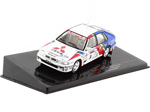 Modelo de coche de colección IXO blanco azul rojo
