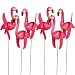 Fun Express OTC - Mini Pink Flamingoes Whirly-gig twirling Wings Lawn Ornaments (1-Pack of 6)