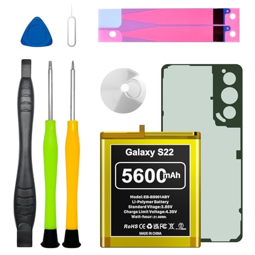 EVELLHPP for Galaxy S22 Battery Replacement Kits Compatible with Samsung Galaxy S22 5G SM-S901U SM-S908B, SM-S908B/DS, SM-S908U, SM-S908U1 All Models with Adhesive,and Repair Tool Kits
