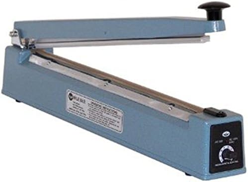 AIE AIE-305 Impulse Handheld Bag Sealer, 12" Max. Seal Length, 5 mm Seal Width, 850 Watts, Exceptional air and watertight seals on most plastic materials up to 8 mil, Food and non-food applications image 2