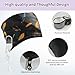 Hair Steamer Cap, Portable Hair Care Hat with 10 Mode Temperature Control, 110V Electric Heating Cap for Hair SPA Beauty Steamer Nourishing Hat Hair Thermal Treatment Cap (Black Feather)