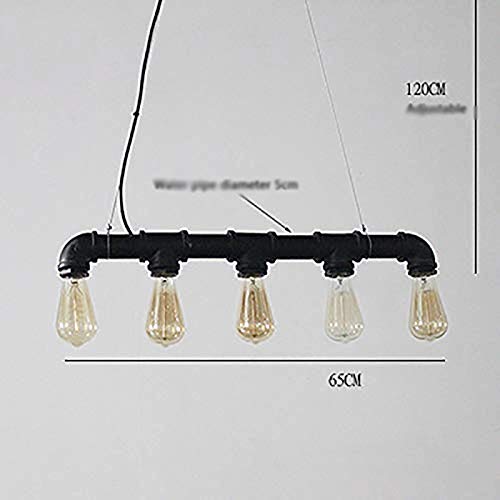 JYDQM Retro Industrial Steampunk LAMP Iron Pipe Island Ceiling Fixture Pendant Light Vintage (Bronze) steampunk buy now online