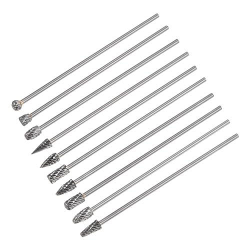 uxcell Tungsten Carbide Rotary Files 1/8