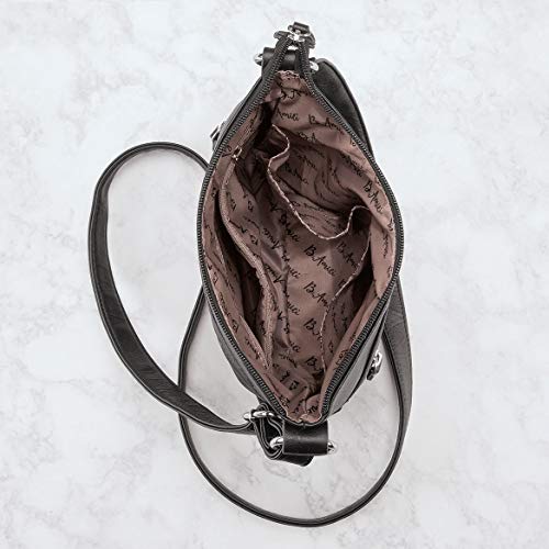 Fox Valley Traders B.Amici Francesca RFID Crossbody Bag, RFID Lining, Adjustable Straps3