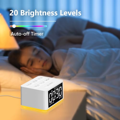 Dailybody DAC-ZB2 [3 In 1] Sound Machine Dual Alarm Clock Night Light White Noise Machine 27 Sleeping Sounds thumb #3