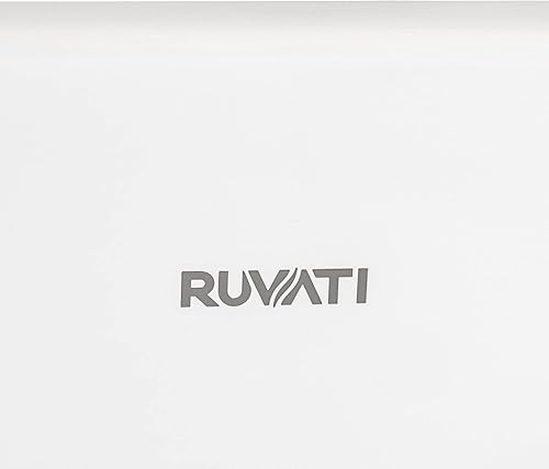 Miniatura 7 de Ruvati RVL4018RBW - Fregadero de cocina de drenaje compensado de arcilla refractaria de 30 pulgadas en blanco y negro