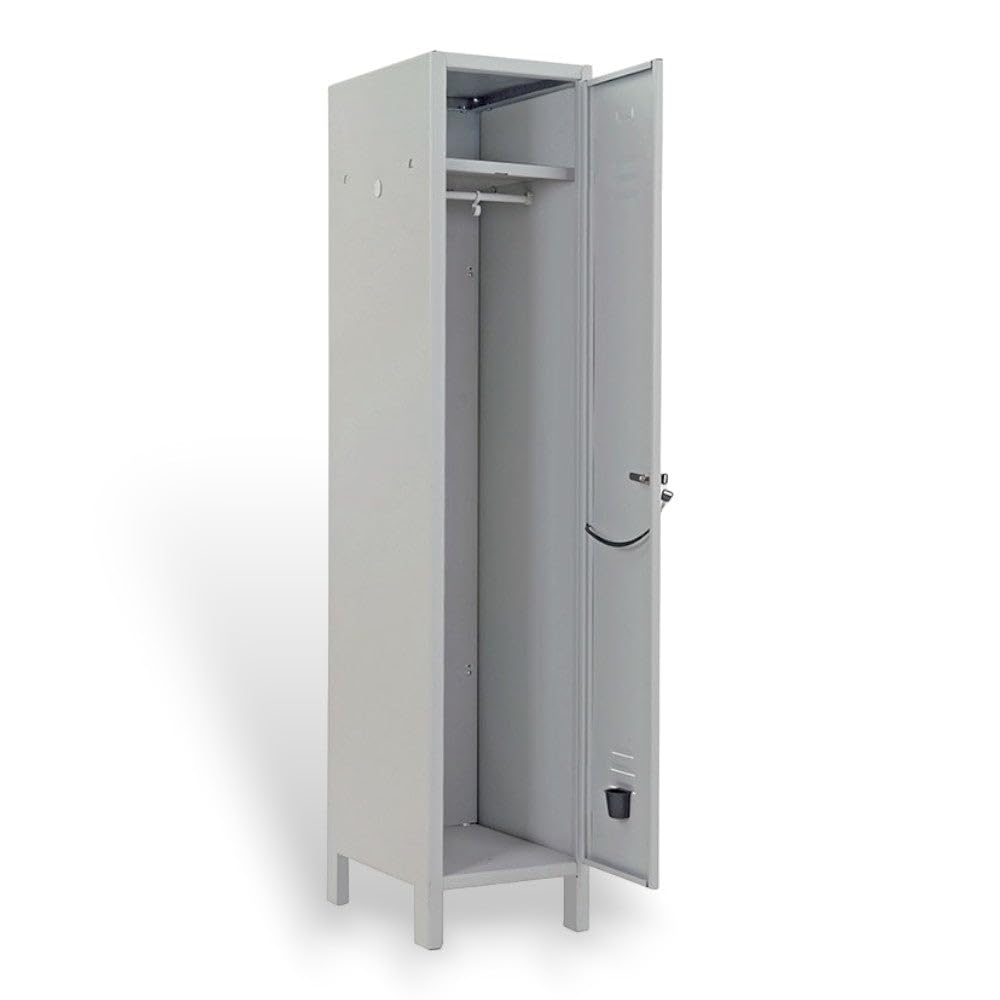 Armadio spogliatoio in Metallo 36x34xH180 cm 1 Anta con Serratura antiscasso Prometal