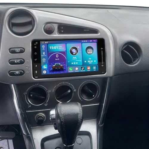 4G+64G Double Din Car Stereo for Toyota Matrix 2005-2008 7 Inch Android 13 Car Radio with Carplay & Android Auto GPS Sat Nav Head Unit w/Bluetooth WiFi FM/RDS Backup Camera Mirror Link SWC