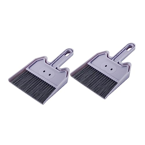 Vaguelly 2Juegos Mini Escobas y Recogedor Color Herramienta De Limpieza para Teclados y Escritorios Mini Limpiador De Polvo