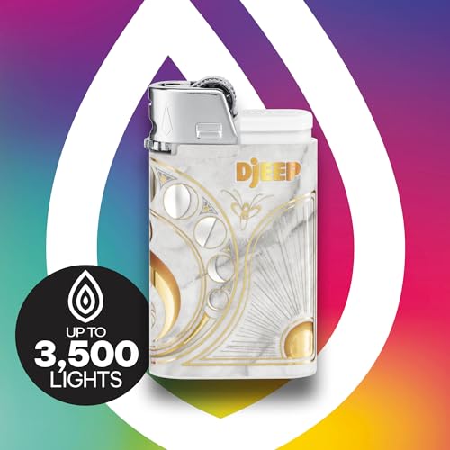 DJEEP Encendedores Pocket Elegantes Texturizados Metalizados 24 unidades miniatura 5