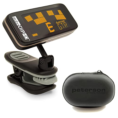 Peterson StroboClip HD Clip-On Tuner Bundle with Peterson 171527 Protective CaseQ