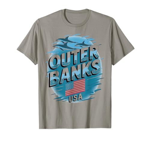 Outer Banks USA Coastal Crabe Design T-Shirt