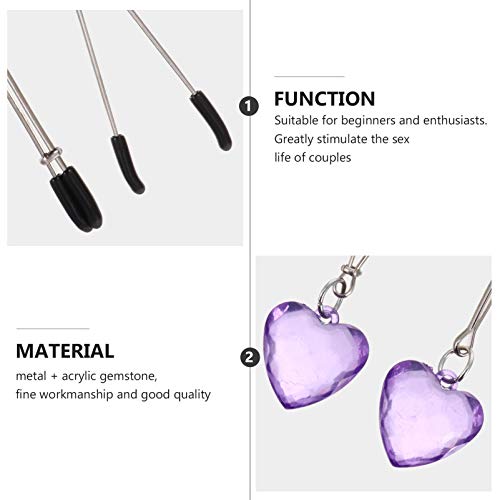 ARTIBETTER Braçadeira de Mamilo Coração Clipe de Leite Clipe de Mamilo Clipe de Clitóris Joias de Ma