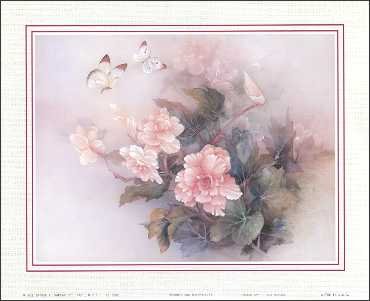 Petunia & Butterflies Paper Tole 3D Kit 8x10