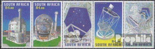South Africa 1617-1621 Five Strips (Complete.Issue.) fine Used/Cancelled 2004 Großteleskop Salt (Stamps for Collectors) Space
