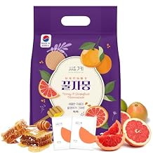 Ssanggye Korean Honey Grapefruit Tea 30g X 25pcs, All Natural Fresh Grapefruit Tea With Honey Marmalade Jam, Sauce For Salad Spread Ade Cocktail Dressing Portable Sachets For On-The-Go Sweet