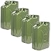 Produktbild 4x TRUTZHOLM Benzinkanister Kraftstoffkanister Metall 20 Liter Olivgrün - Kanister für Benzin und Diesel