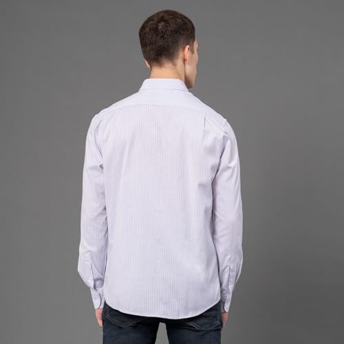 Image of Red Tape Striped Regular Fit Shirt For Men | Comfortable & Stylish