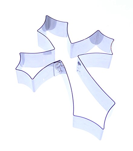 Cross Elegant 40, 60 or 80mm - Stainless Steel Sugarcraft Cutters - Valley Cutter Company (60mm)