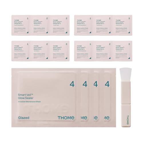 THOME G-Peel Program 4-Week Kit At-Home Korean 4-Step Skincare Set with Peeling Serum & Hydration-Locking Peel-Off Mask Smooth-Looking Texture & Radiant Glow (4 Sets)