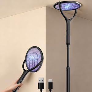 Mosiller Rotating Head Electric Fly Swatter, 4000V...