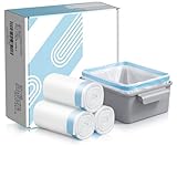 45 Count Cat Litter Box Liners for Automatic Litter Boxes, Durable Drawstring Bags, Leakproof & Tear-Resistant Waste Liners (24.8' x 14.5')
