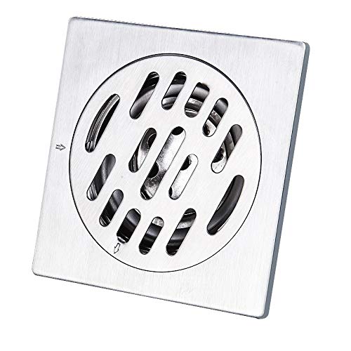 Dren de piso desodorante de acero inoxidable sumidero con pedal para ducha y aseo