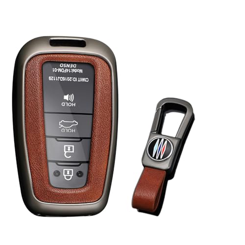 Coque de clé Toyota RAV4 Camry C-HR Corolla : étui de protection en cuir PU pour voiture