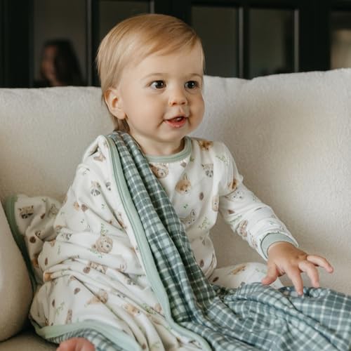 Image of Copper Pearl Jumbo 3-Layer Baby Blanket: Soft Baby Quilts for Boys and Girls | Breathable, Cozy, Toddler Blanket | Baby Quilt for Newborns | 46x46 Premium Polyester /Rayon | Wilder