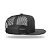 The Hat Pros Richardson 511 Wool Blend Flatbill Trucker Snapback Adjustable Cap (Black)