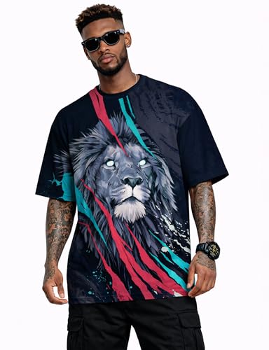 Image of STAND OUT All Over Printed Psychelic Trippy Animal T-Shirts