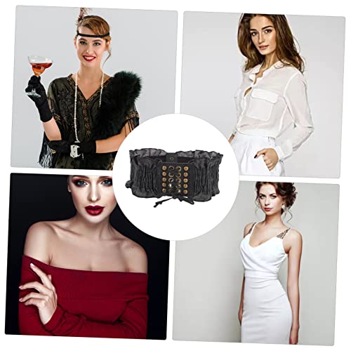 Waist Corset Belt Elastic Girdle Denim Waistband Men's Stretchable Belt3