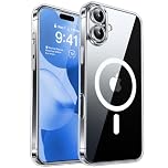 CANSHN Magnetica Cover per iPhone 17(6,3 Pollici), [Compatibile con MagSafe],[Protezione Completa Della Fotocamera], Custodia Protettiva Antiurto per Telefono,Trasparente