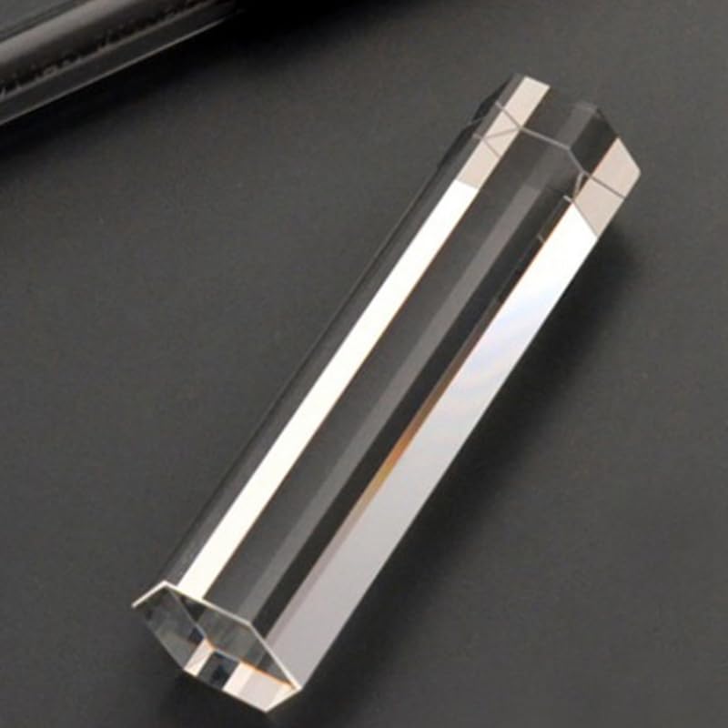Generic Xuanthang C5AC Optical Glass Hexagonal Prism Teaching Light Spectrum Physics & Photo Photography Cylindrical Prism School