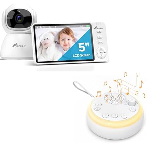 iFamily ABM570 Baby Monitor with 1 Camera + Sound Machine Cover