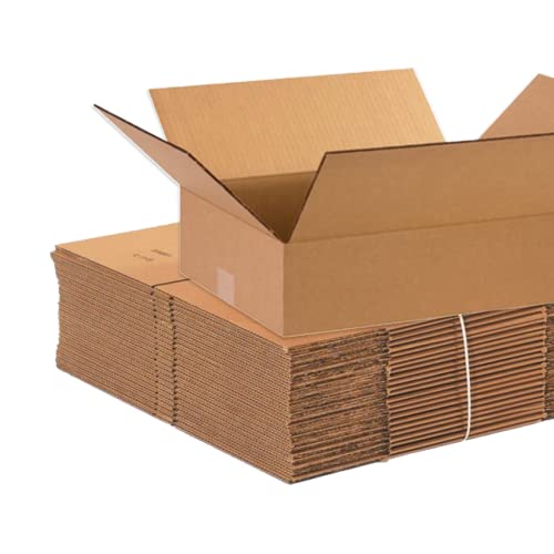 Aviditi Shipping Boxes Flat 15"L X 12"W X 4"H, 25-Pack | Corrugated Cardboard Box For Packing, Moving And Storage #TOP1