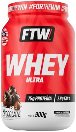 Whey Protein Ultra FTW – Pote 900g Sabor Chocolate Proteína Conce...